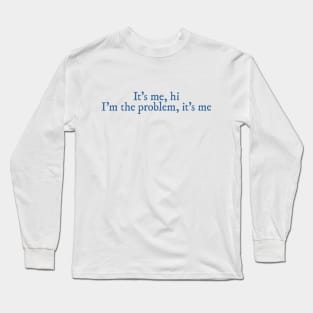 Anti Hero lyrics (blue) Long Sleeve T-Shirt